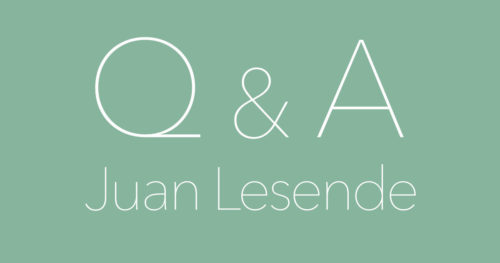 Juan Lesende Interview